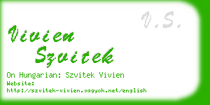 vivien szvitek business card